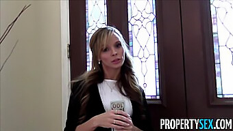 Petite Real Estate Agent Tricked Into On-Camera Sex In Property