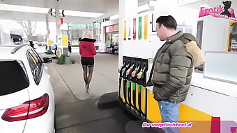 German Blonde Teen Gets Picked Up At A Gas Station And Performs Oral Sex