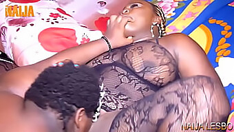 Experience The Pleasure Of African Lesbian Sex With This Hot Pornstar'S Big Tits And Pussy