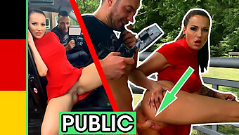 European Beauty Gets Fucked In The Park By A Horny Stud