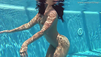 Russian Teen With Tattoos Enjoys Pool Time With Jessica Lincoln