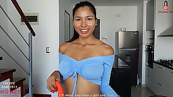 Christina Rio Se Diverte Com Um Brinquedo Sexual Antes De Compartilhar Seus Grandes Seios Naturais Com Um Parceiro - Uma Experiência Pov Quente