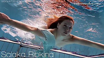 Russian Teen Salaka Ribkina'S Underwater Solo Adventure With Softcore Sensuality