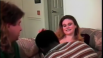 Tattooed Teen Gets Pounded By A Black Man While Giving A Blowjob