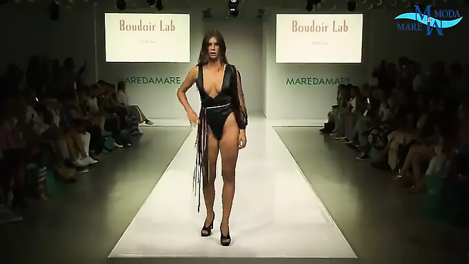 European Models Strut In Their Lingerie