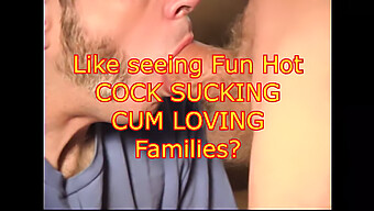 Daddy And Sons Engage In Homemade Sucking Cocks Orgy