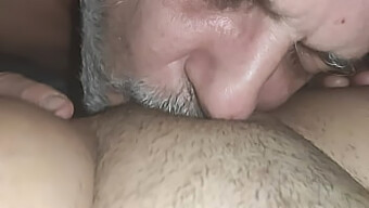 Luna Lexx'S Wet And Hairy Pussy Devoured By An Older Man In A Sexual Frenzy