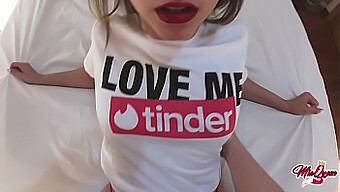 انزال محافظت نشده یک خرما Tinder در اولین دیدار ما درون من!