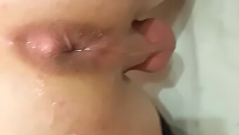 Amateur Anal Play With A Huge Strapon