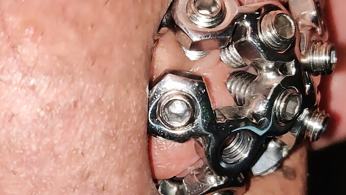 Intense Cbt Torture On A Chastity Slave'S Cock And Set Screw