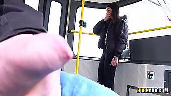 Stacy Sommers Catches Me Masturbating On A Tram In Public!