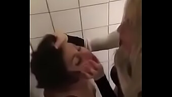 A Female Dominant Lesbian Humiliates Her Friend In The Bathroom With Bdsm And Licking