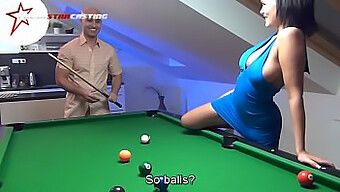 Uninhibited Sexual Encounter On Billiard Table